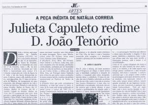 Julieta Capuleto redime D. João Tenório